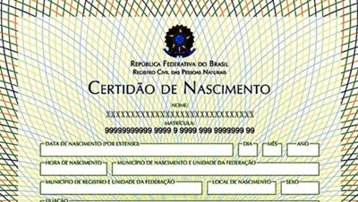 NOVO MODELO DE CERTIDÃO DE NASCIMENTO PERMITE A INCLUSÃO DE NOME DE PADASTRO
