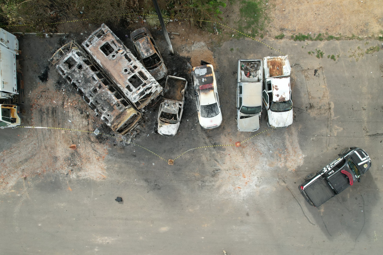 POÇO VERDE: POLÍCIA CIENTÍFICA CONCLUI EXAMES E INICIA CONFECÇÃO DOS LAUDOS PERICIAIS SOBRE INCÊNDIO QUE DESTRUIU VEÍCULOS DA PREFEITURA