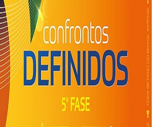 DEFINIDOS CONFRONTOS DA QUINTA FASE DA COPA DO BRASIL